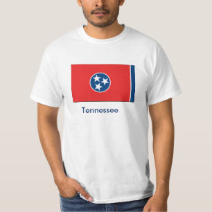 T-shirt da bandeira do estado de Tennessee