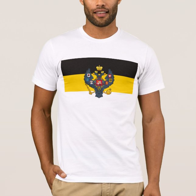 T-shirt da bandeira do império de russo (Frente)
