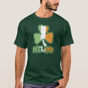 T-shirt da bandeira do trevo de Ireland