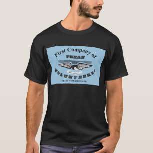 T-shirt da bandeira dos cinzas de Nova Orleães