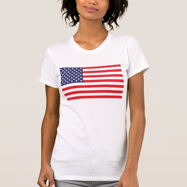 T-shirt da bandeira dos E.U. (Frente)