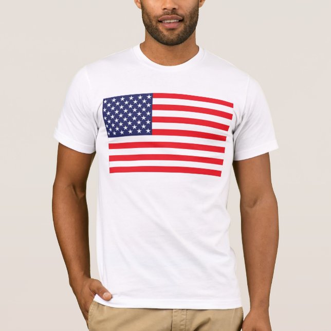 T-shirt da bandeira dos E.U. (Frente)