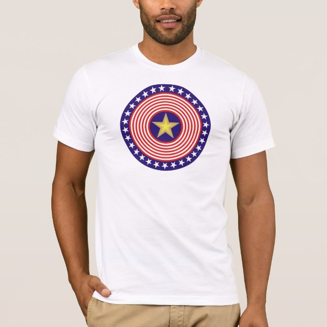 T-shirt da bandeira dos Estados Unidos (Frente)