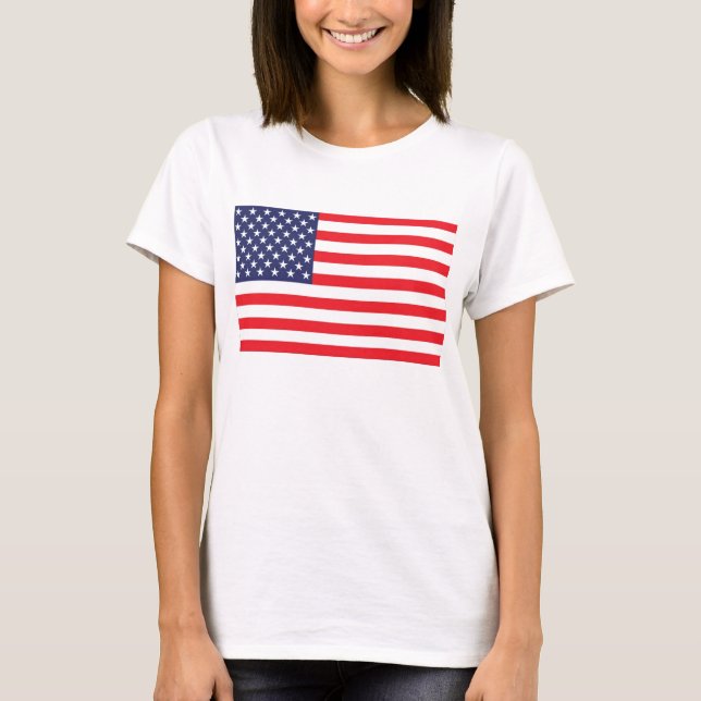 T-shirt da bandeira dos EUA (Frente)