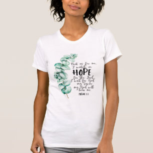 T-shirt da bíblia Verse Micah White Woman