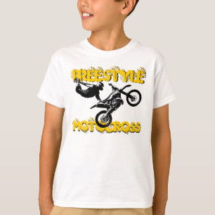 T-shirt da bicicleta da sujeira dos meninos