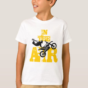 T-shirt da bicicleta da sujeira dos meninos