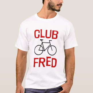 T-shirt da bicicleta de Fred do clube