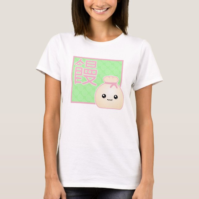 T-shirt da bolinha de massa de Kawaii (Frente)