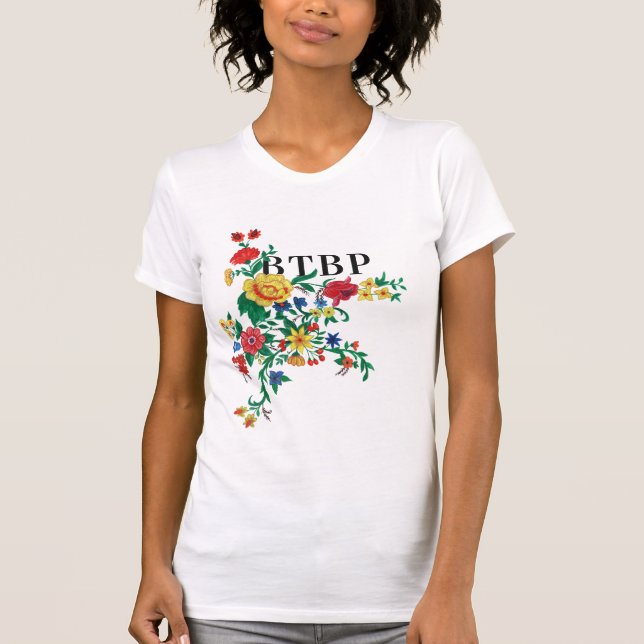 T-shirt da bomba da flor de BTBP (Frente)