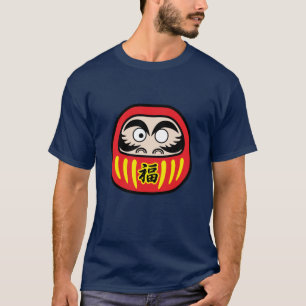 T-shirt da boneca da boa fortuna de Daruma