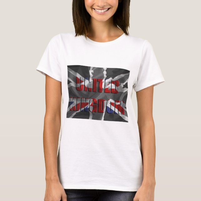 T-shirt da boneca das senhoras de Union Jack (Frente)