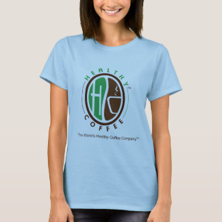 T-shirt da boneca de HealthyCoffee com logotipo