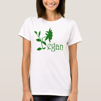 T-shirt da boneca do logotipo do Vegan
