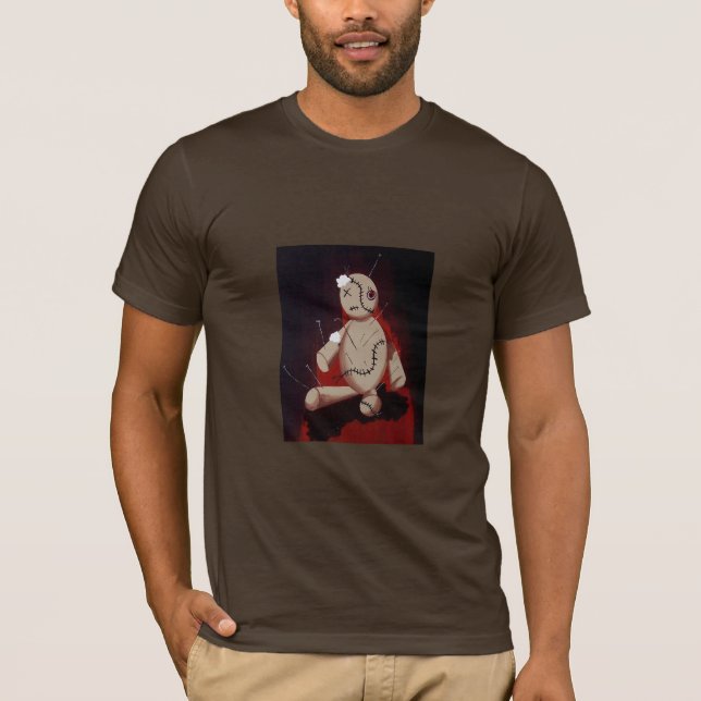 T-shirt da boneca do Voodoo - personalizado (Frente)