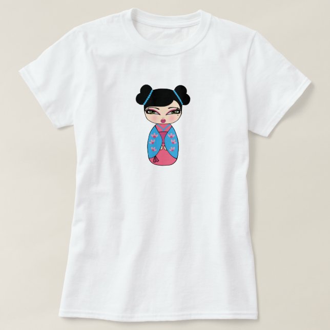 T-Shirt da Boneca Kokeshi (Frente do Design)