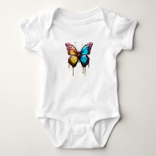 T-Shirt da Borboleta-Arco-Íris