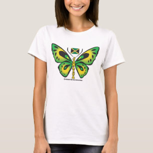 T-shirt da borboleta de Jamaica