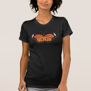 T-shirt da borboleta de monarca