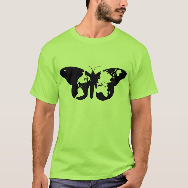 T-shirt da borboleta do Waterman (Frente)