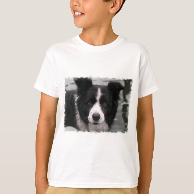 T-Shirt da Border Collie Kid (Frente)