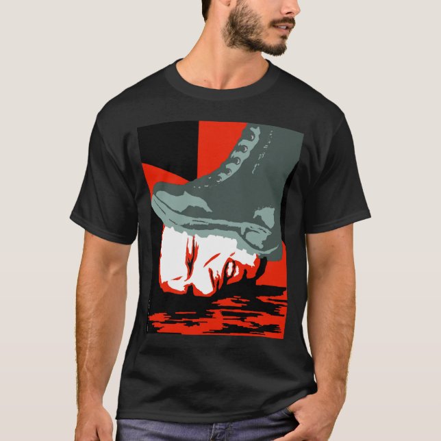 T-shirt da bota de Orwell (Frente)