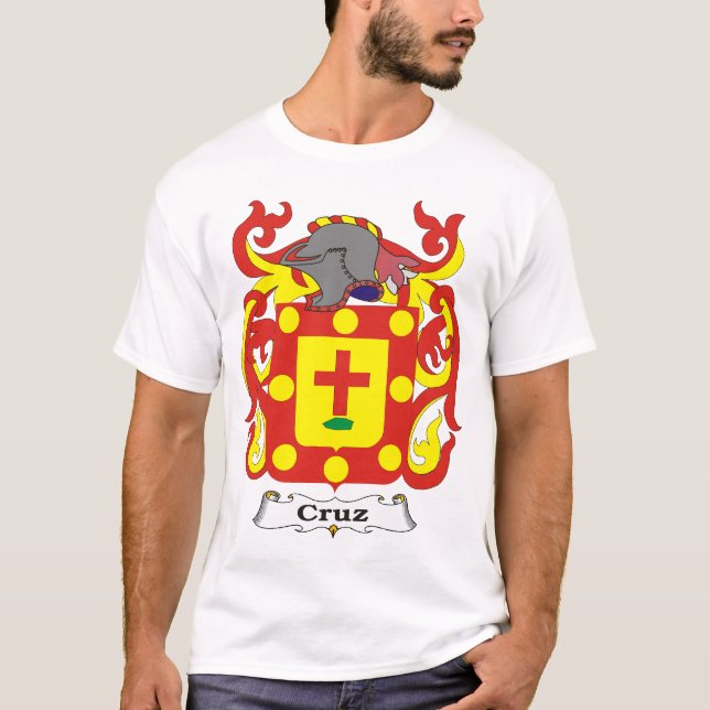 T-shirt da brasão da família de Cruz (Frente)