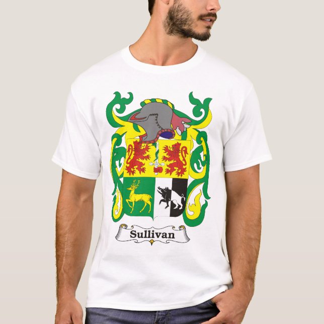 T-shirt da brasão da família de Sullivan (Frente)