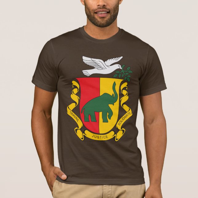 T-shirt da brasão da Guiné 1958) ( (Frente)
