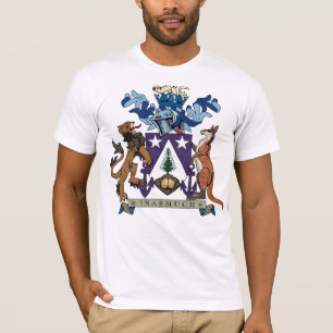 T-shirt da brasão das ilhas Norfolk