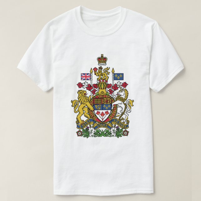 T-shirt da brasão de Canadá (Frente do Design)