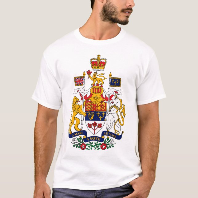 T-shirt da brasão de Canadá (Frente)