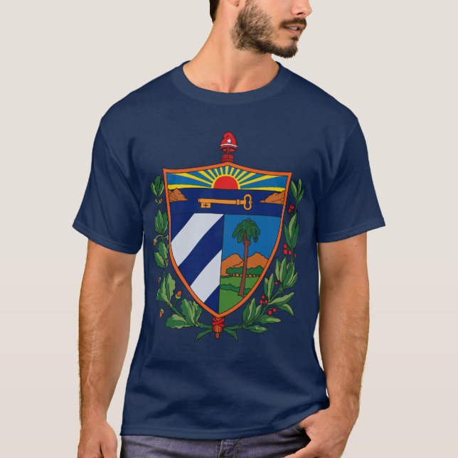 T-shirt da brasão de Cuba (Frente)