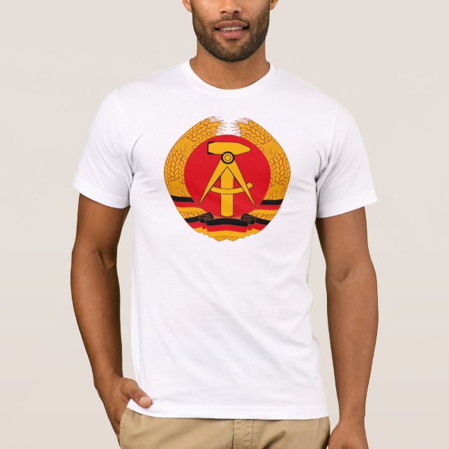 T-shirt da brasão de East Germany (Frente)
