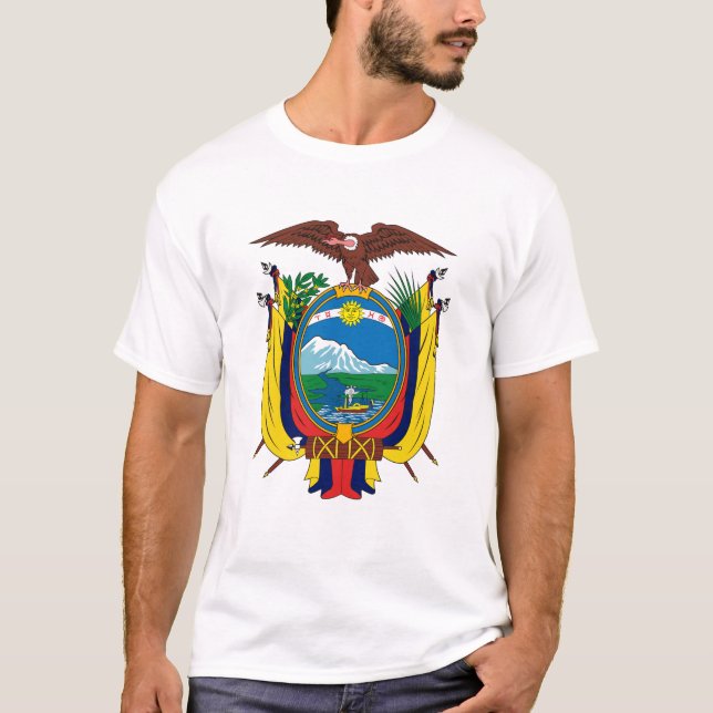 T-shirt da brasão de Equador (Frente)