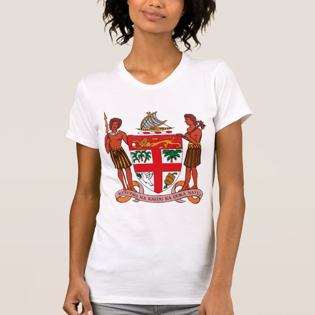T-shirt da brasão de Fiji (Frente)