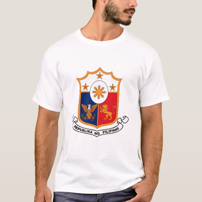 T-shirt da brasão de Filipinas (Frente)