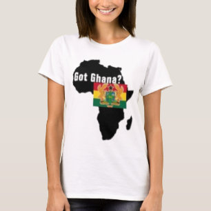 T-shirt da brasão de Ghana e etc.