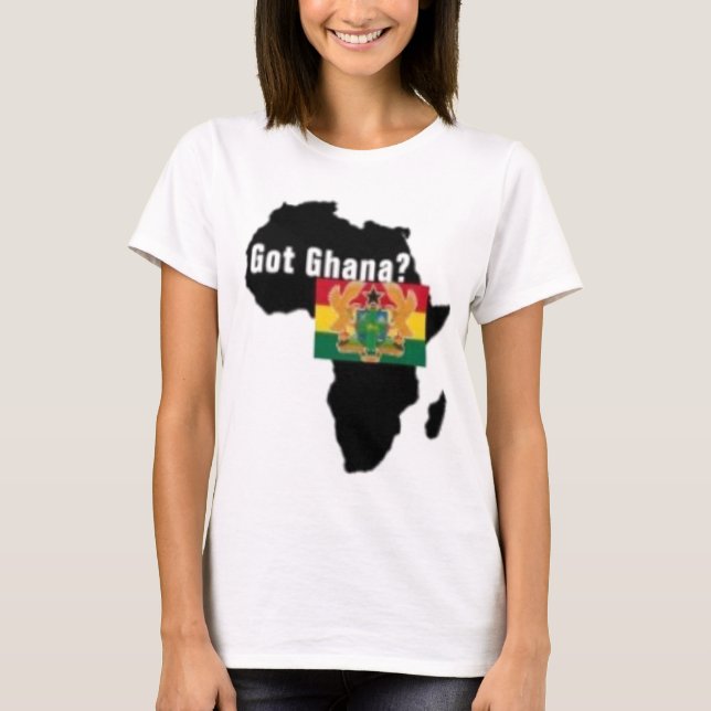 T-shirt da brasão de Ghana e etc. (Frente)