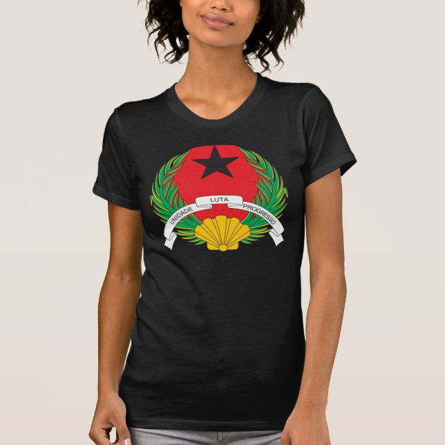 T-shirt da brasão de Guiné-Bissau (Frente)