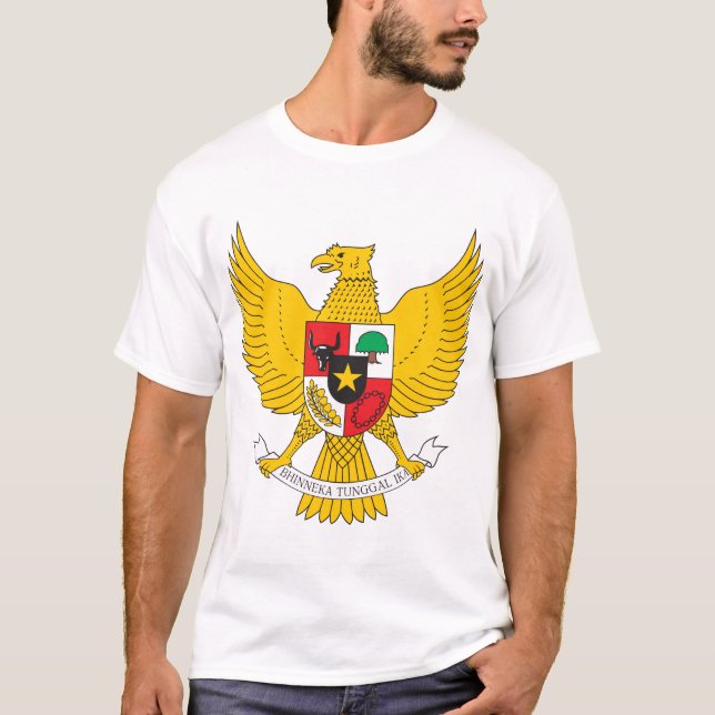 T-shirt da brasão de Indonésia (Frente)