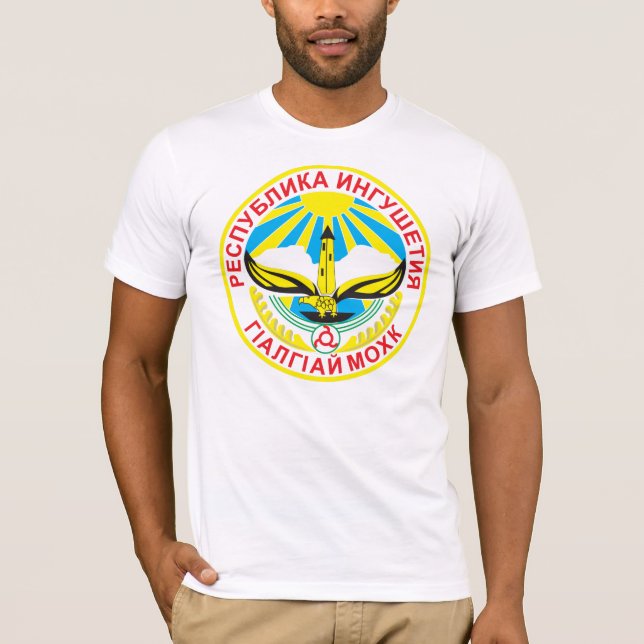 T-shirt da brasão de Ingushetia (Frente)