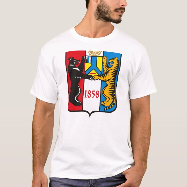 T-shirt da brasão de Khabarovsk (Frente)