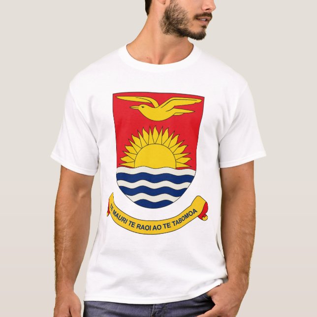 T-shirt da brasão de Kiribati (Frente)