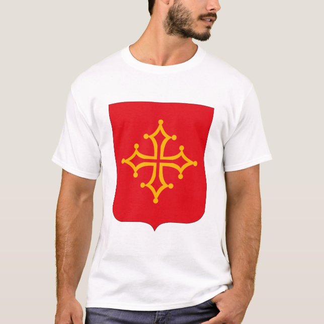 T-shirt da brasão de Languedoc (Frente)