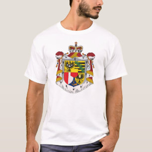 T-shirt da brasão de Liechtenstein