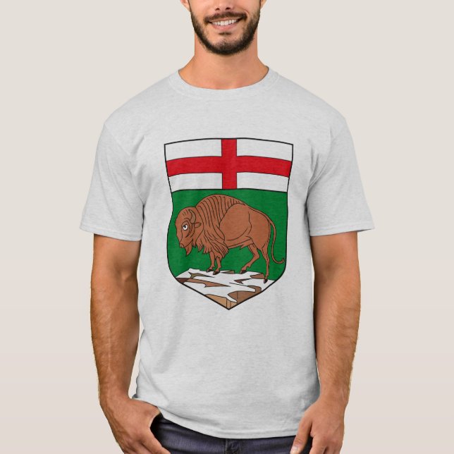 T-shirt da brasão de Manitoba (Frente)