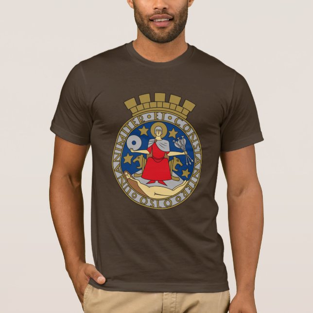 T-shirt da brasão de Oslo (Frente)