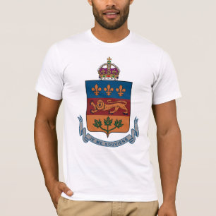 T-shirt da brasão de Quebeque (alternativo)