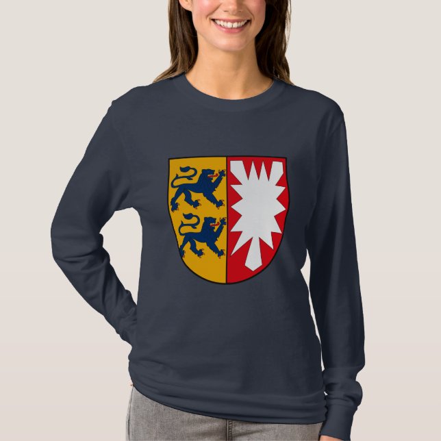 T-shirt da brasão de Schleswig Holstein (Frente)